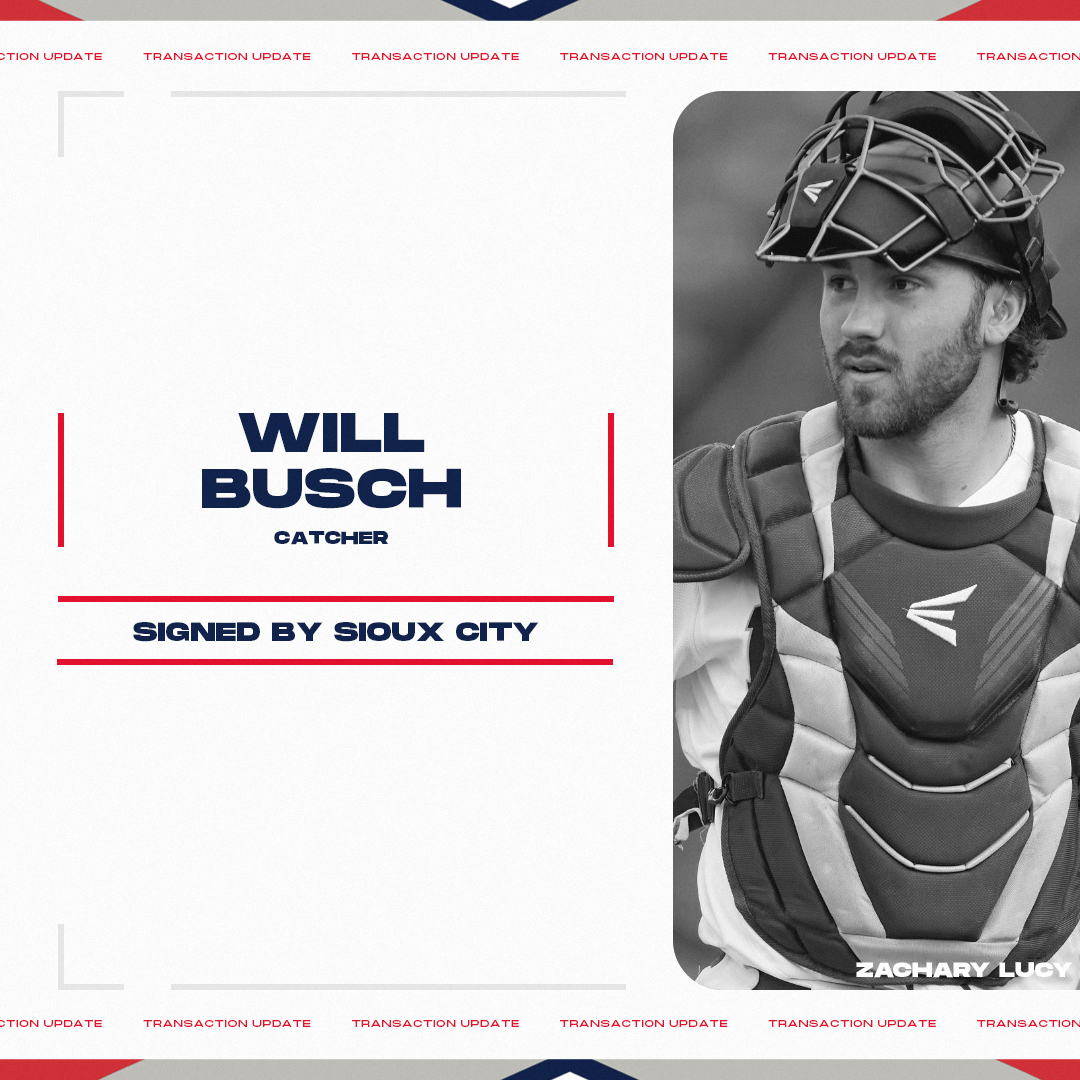 AA_Baseball's tweet photo. June 19 Transaction: @SiouxCityXs signed C Will Busch.

Busch joins the Explorers after playing collegiately for @ndsubaseball.

https://t.co/HMILDaUtkt