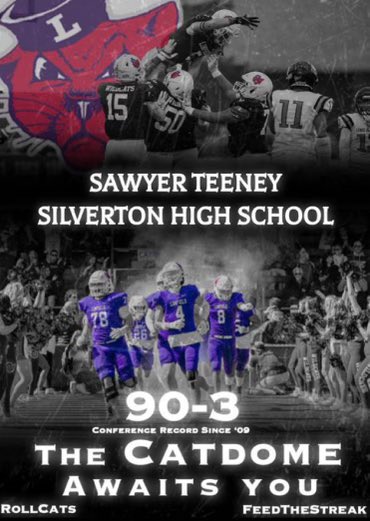 Sawyer Teeney (@sawyerteeney) on Twitter photo Blessed to receive my first offer to play football at <a href="/LinfieldFB/">Linfield Football</a>! Thank you to <a href="/coachbelliott/">Brett Elliott</a> and <a href="/CoachSmithCats/">Coach Joseph Smith</a>! Isaiah 60:22
<a href="/CoachLever/">dan lever</a> <a href="/SilvertonHSFB/">SilvertonHSFB</a> Blessed to receive my first offer to play football at <a href="/LinfieldFB/">Linfield Football</a>! Thank you to <a href="/coachbelliott/">Brett Elliott</a> and <a href="/CoachSmithCats/">Coach Joseph Smith</a>! Isaiah 60:22
<a href="/CoachLever/">dan lever</a> <a href="/SilvertonHSFB/">SilvertonHSFB</a>