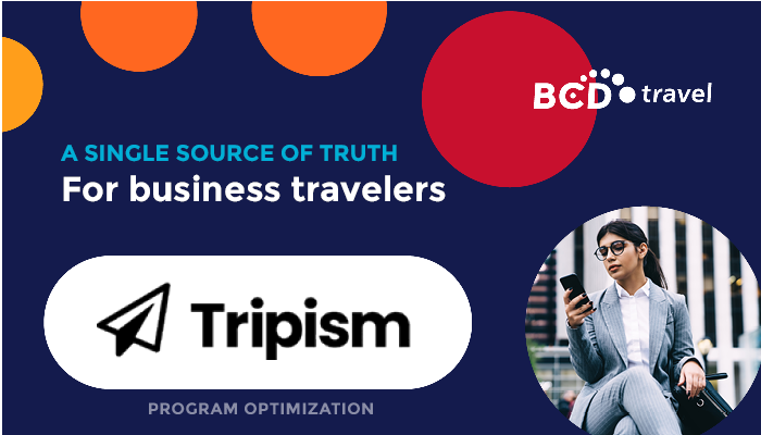 BCDTravelAPAC's tweet photo. Give your travelers a single source of truth for all company-relevant travel information with @Tripism. Their cloud-based travel engagement platform reduces travel team workloads and delivers relevant &amp; timely content to travelers. Learn more: https://t.co/QGVp5wJeaf
#Innovation https://t.co/O6QvOtY2s0