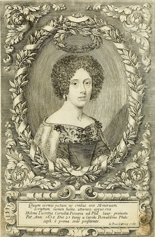 URDailyHistory's tweet photo. 25 June 1678: Elena Cornaro #Piscopia of #Venice becomes the first #woman to receive a doctoral degree when she earns a doctorate of #philosophy from the University of #Padua in what is now Padua, Italy. #history #firsts #OTD #ad https://t.co/6fJ28xTUqN
https://t.co/yhkyOaf27J https://t.co/sYPu9cXNqE