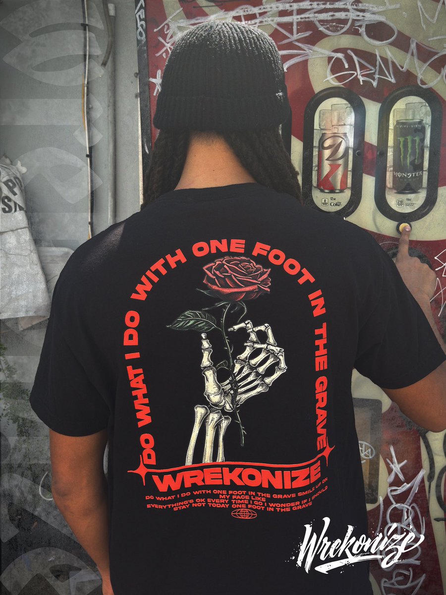 Wrekonize's tweet photo. We’re in the final hours of the early access sign up period for the new drop. Head over to https://t.co/OyaKnGGTxV &amp; sign up for the early access list to gain entry to the collection at 12am! 1st 50 orders receive a shot glass &amp; silicone logo bracelet.

#Wrekonize #WrekonizeWear https://t.co/sROKILyZDa