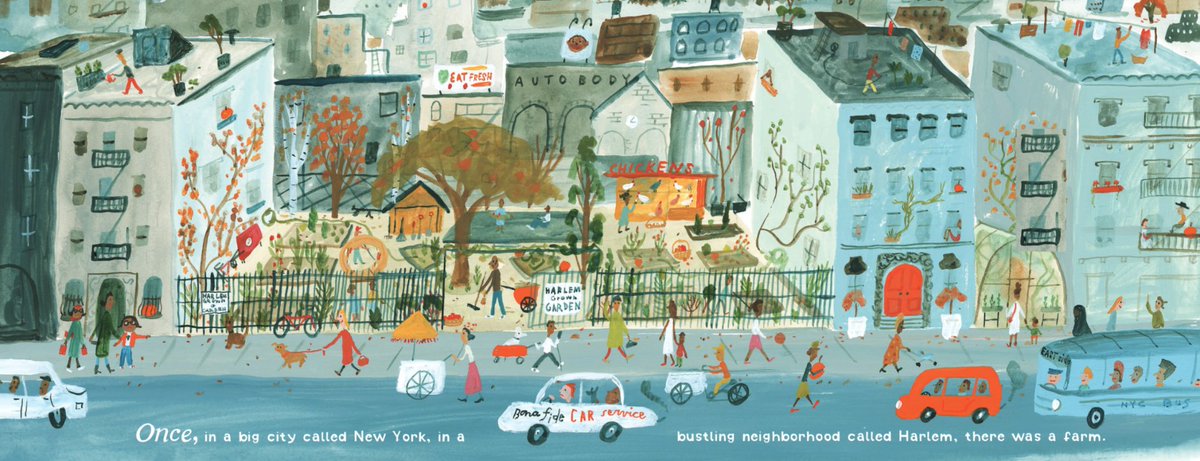 We can't wait for the beautiful new picture book #SaturdaysatHarlemGrown by Tony Hillery &amp; <a href="/JessieHartland/">Jessie Hartland</a> - out next week!

<a href="/HarlemGrown/">Harlem Grown</a>