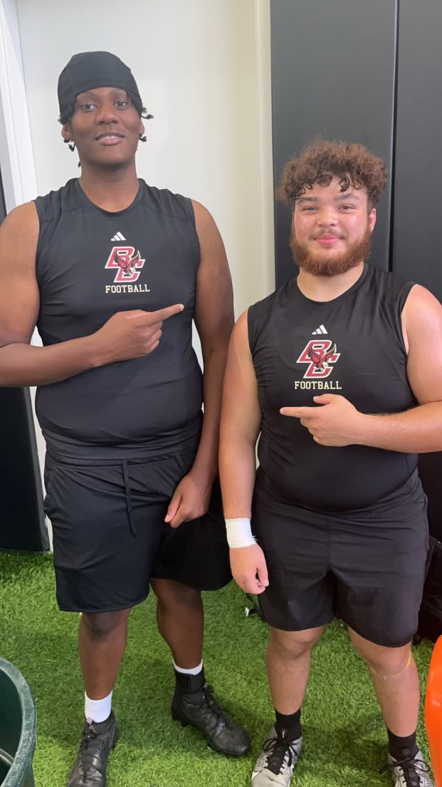 Keyshawn “Bruiser” Efese 🇳🇬 (@keyshawnefese77) on Twitter photo Getting Better with my brother <a href="/vxmelloo/">Romello Fuentes</a> at <a href="/BCFootball/">Boston College Football</a> Camp! Learned A LOT from <a href="/Coach_Applebaum/">Matt Applebaum</a> Today! Loved the energy from the whole staff! #EarnIt 🦅 Getting Better with my brother <a href="/vxmelloo/">Romello Fuentes</a> at <a href="/BCFootball/">Boston College Football</a> Camp! Learned A LOT from <a href="/Coach_Applebaum/">Matt Applebaum</a> Today! Loved the energy from the whole staff! #EarnIt 🦅
