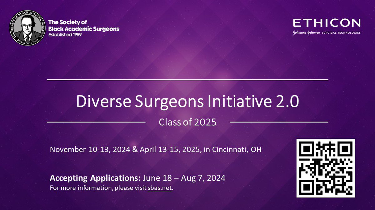Gilbert Z Murimwa, M.D. (@gilbertzmurimwa) on Twitter photo One of the single greatest opportunities of my academic career. Surgical residents make sure to apply, can't miss experience. Thank you @Ethicon x <a href="/SocietyofBAS/">Society of Black Academic Surgeons</a>
members.sbas.net/page/DSI20 One of the single greatest opportunities of my academic career. Surgical residents make sure to apply, can't miss experience. Thank you @Ethicon x <a href="/SocietyofBAS/">Society of Black Academic Surgeons</a>
members.sbas.net/page/DSI20