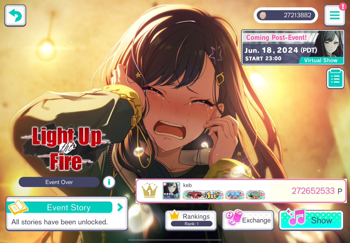 kebkeb_'s tweet image. Light Up the Fire - 🥇 272652533 EP 

it has been such an honor to be able to do this all for a banner of my top oshis and the unit that’s brought me so much joy. words can’t express how grateful i am to everyone who’s supported me for such a meaningful event. 

thank you. ❤️‍🔥