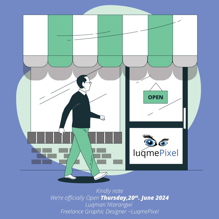 luqmane1's tweet image. We are open

#customercare #shopopen #business #selfemployment #entrepreneurship #AI #freelance #ikokazi #IkoKaziKE #marketing #graphicdesign #brandingagency #RevolutionKe Thika Kate Actress Gen Zs  Kondele Eldoret Tupatane  Thursday

Luqmepixel🇰🇪
© Brandpreneur
@lu_qme 👣