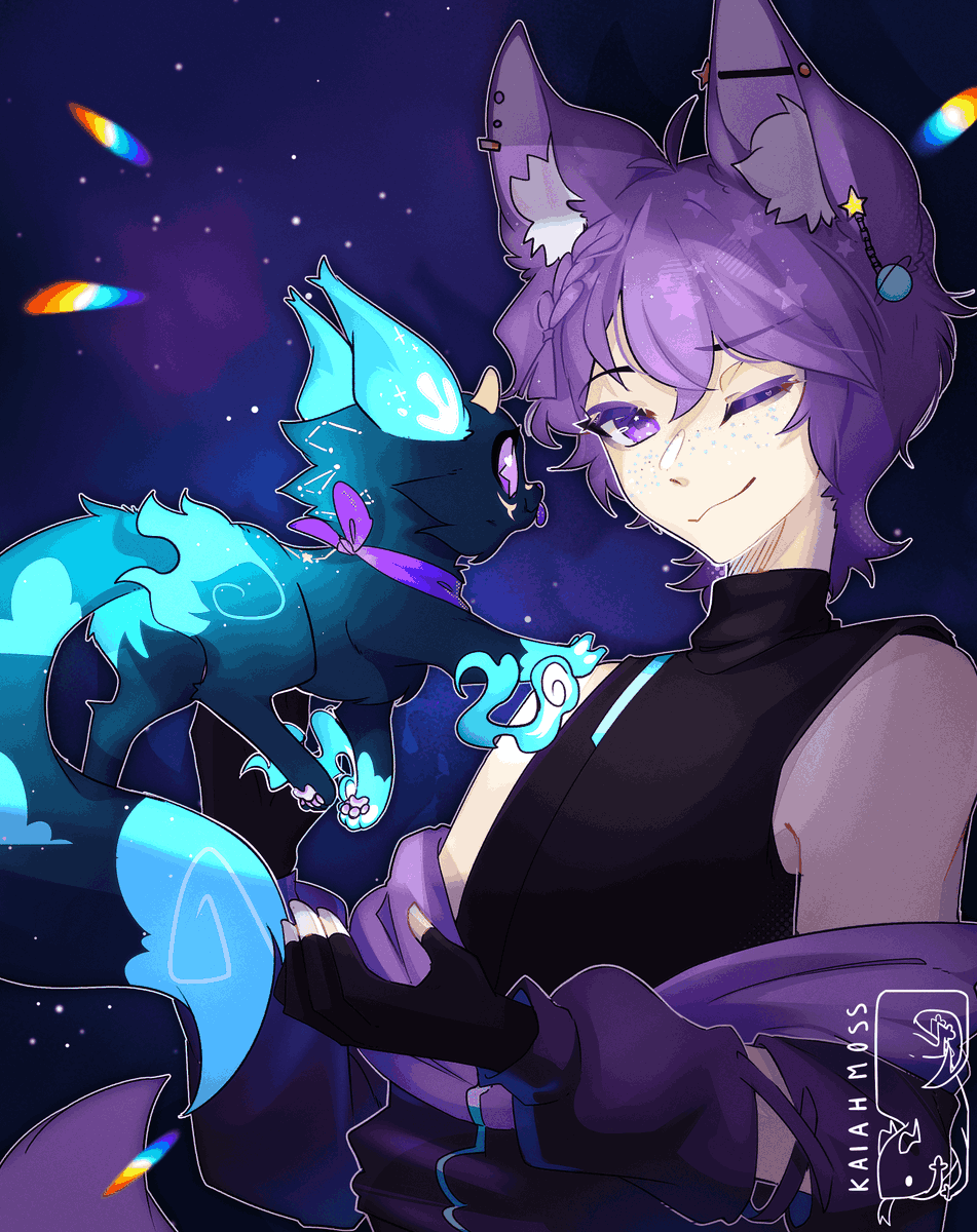 DipperDotsVT's tweet photo. @RealDoskii I feel threatened and now have to drop this (They/He) hope you enjoy! :D💜💫 https://t.co/e1DS8oInxO