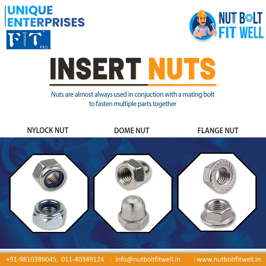 UniqueE56197035's tweet image. Insert nuts

For more information
📞 Phone: 91+9810386045
📧 Email: rajivunique77@gmail.com
🌐 Visit our Website: nutboltfitwell.in

#uniqueenterprises #insertnuts #highquality #selfdrillingplachor #plasticanchor #anchorscrews #machinewasherbolts #screws #washers