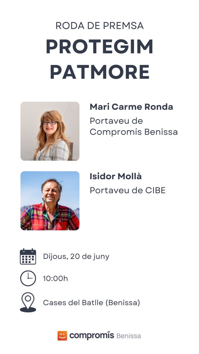 CompromBenissa's tweet image. Hui tenim una cuita!

Protegim Patmore! 💚💪🏼