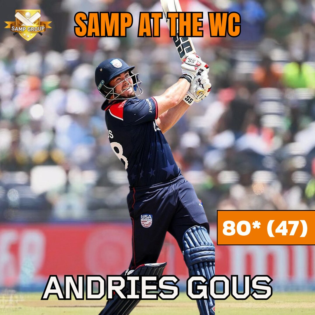 Samp Group (@sampgroup) on Twitter photo Huge shoutout to <a href="/Gousie08/">Andries Gous</a> for his fighting knock for <a href="/usacricket/">USA Cricket</a> in yesterday's clash against <a href="/ProteasMenCSA/">Proteas Men</a>! ๐ช Huge shoutout to <a href="/Gousie08/">Andries Gous</a> for his fighting knock for <a href="/usacricket/">USA Cricket</a> in yesterday's clash against <a href="/ProteasMenCSA/">Proteas Men</a>! ๐ช