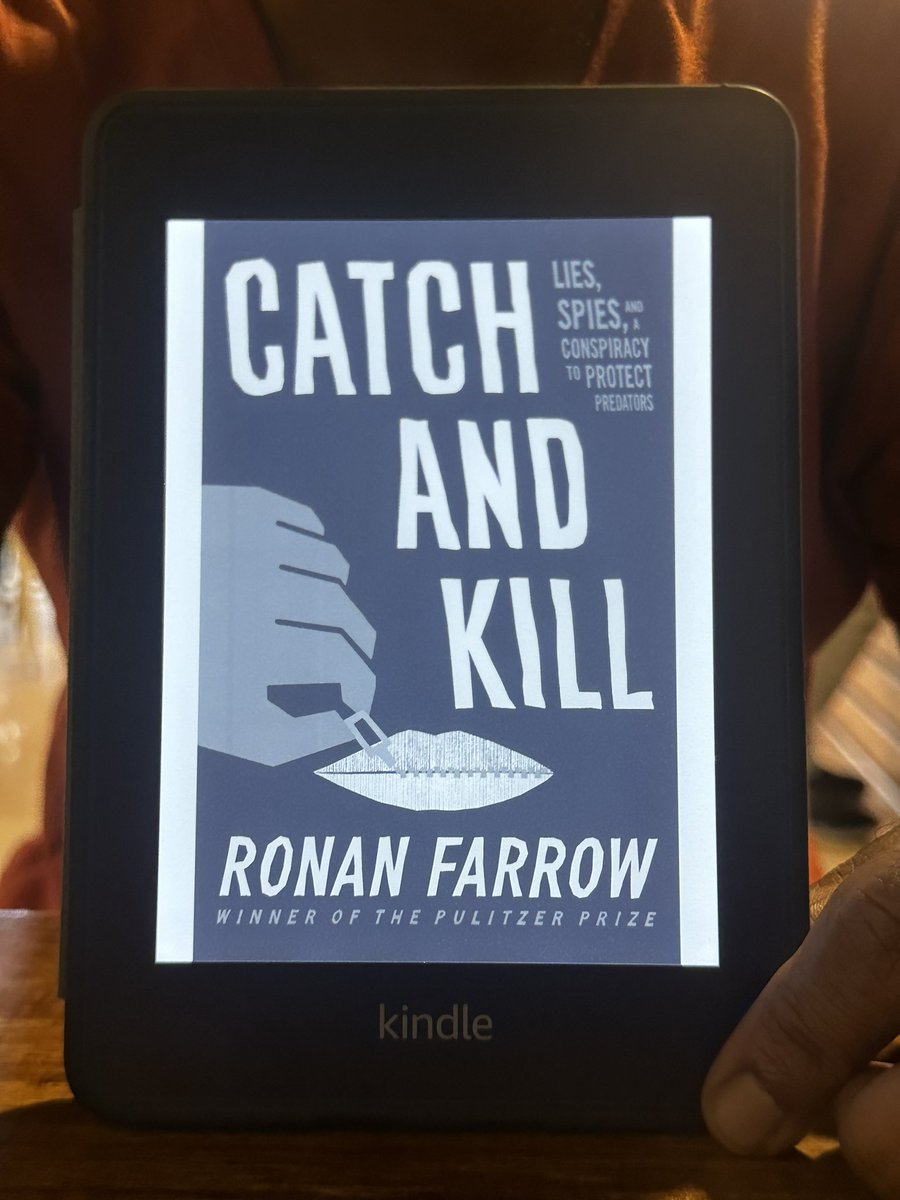 pradeepraj's tweet photo. It’s that time of the year when I’m on a reading spree with the weather and chai. #metoo #ronanfarrow https://t.co/UVlPh9cE5y