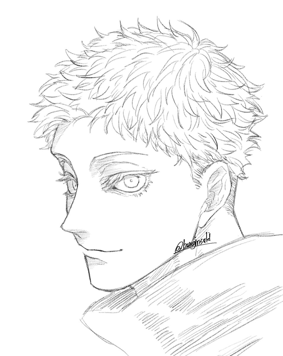 まめこさんの仰ってた自分なりの短髪5️⃣を描いたら5️⃣らしさを残したままで髪型を変えるのが難しくてちょっと🐯っぽくなってしまった 