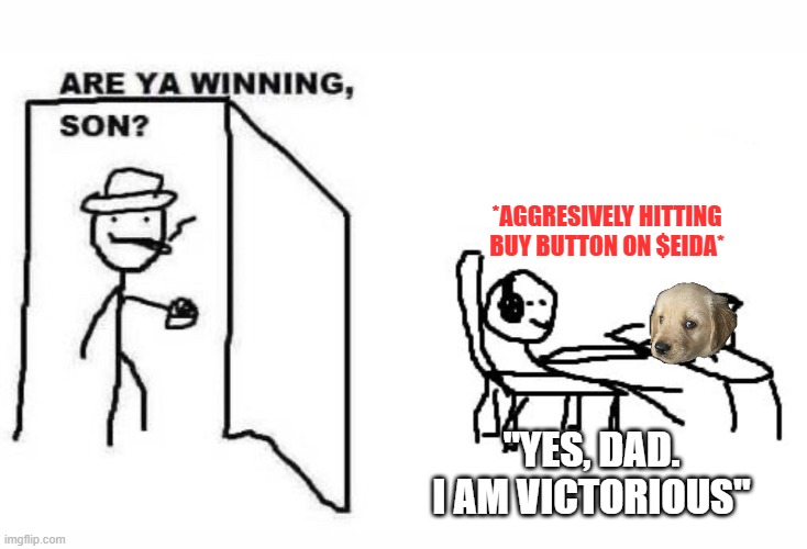 eidaOnSOL's tweet photo. victory is just a buy button away with $EIDA https://t.co/5a1OgFgCJd