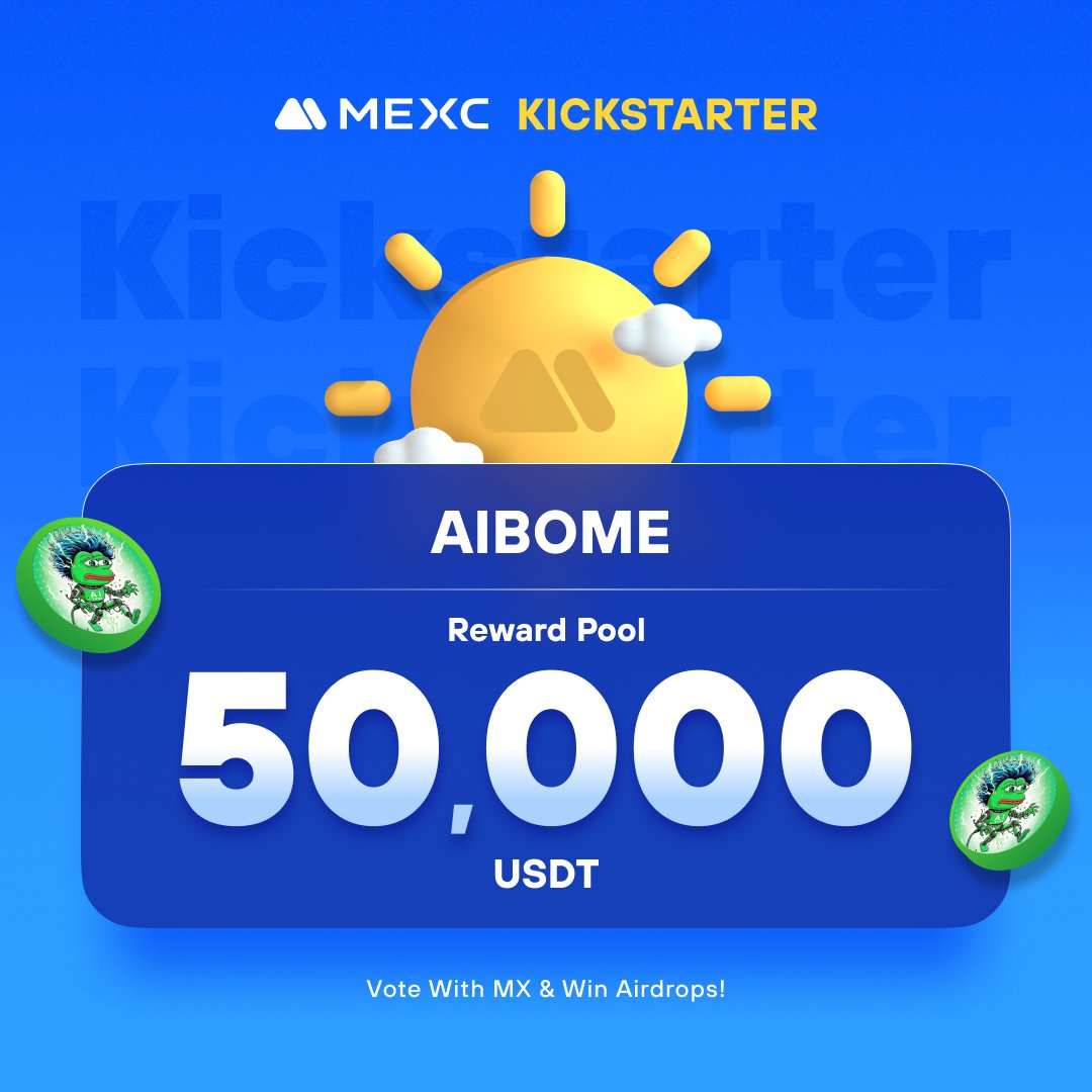 .<a href="/AI_BOME/">AIBOME</a>, your gateway to a vibrant digital economy, is coming to #MEXCKickstarter 🚀

🗳Vote with $MX to share massive airdrops
📈 $BOMEX/USDT Trading: 2024-06-21 15:00 (UTC)

Details: mexc.com/support/articl…