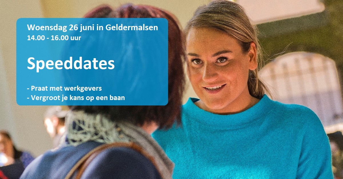 werkzaak's tweet photo. Praten met werkgevers over het soort werk en vacatures die zij hebben? Kom naar Speeddates op woensdagmiddag 26 juni bij Werkzaak zelf in Geldermalsen! Kijk voor meer info op: https://t.co/BTVO0ZtsE4 🌟 #Speeddates #Werkzaak #Geldermalsen #vacatures https://t.co/eOxaKd3Pdh