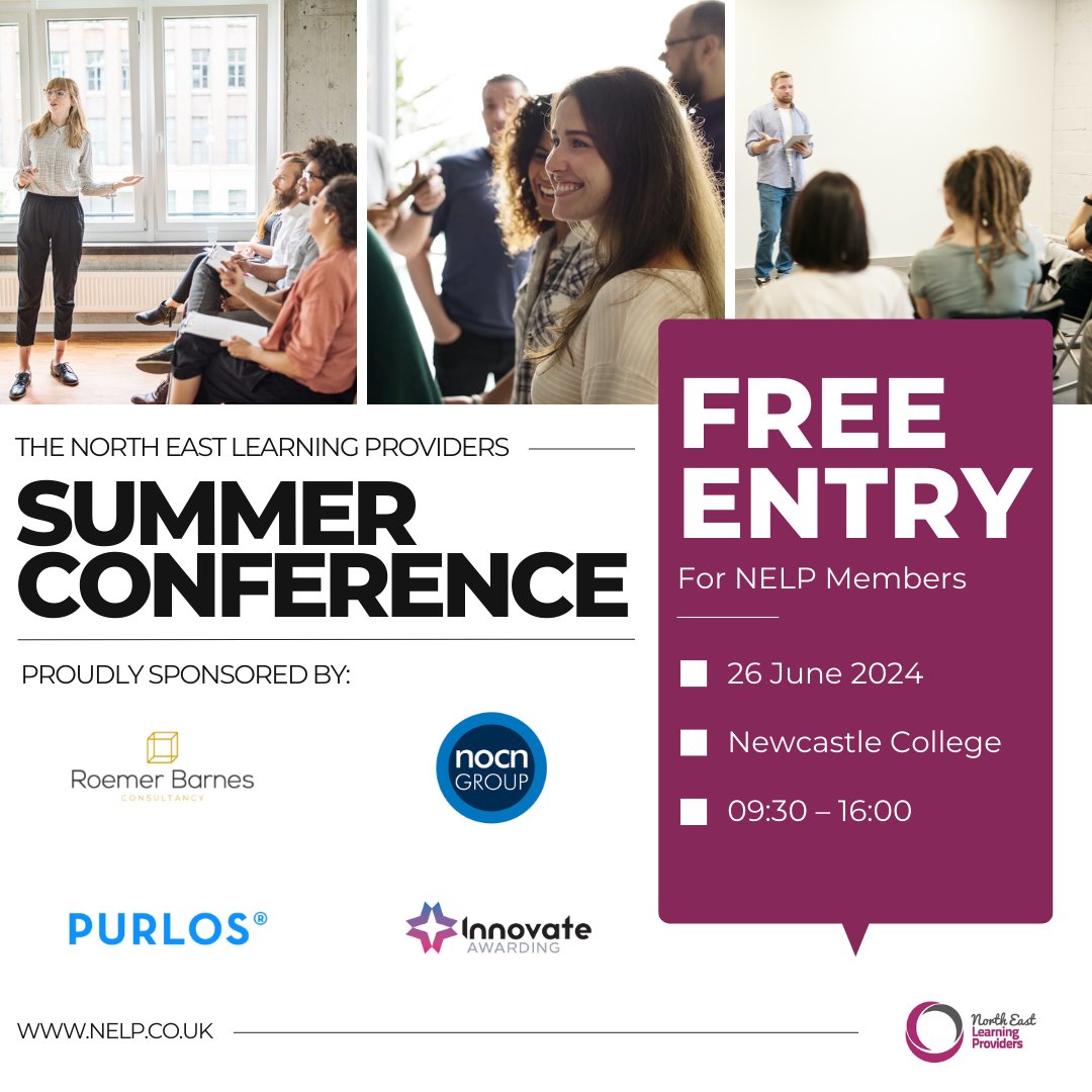 nelp2019's tweet photo. North East Learning Providers are pleased to be hosting the education and skills summer conference with a packed day of CPD for anyone in the region involved in education and training!

To book tickets visit:
https://t.co/FwU95qywsm

#northeast #summerconference #nelp https://t.co/DZ6vCkVHnO
