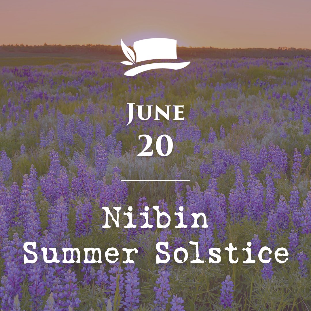 Niibin means “it is summer” in Anishinaabemowin.  

The summer solstice is the longest day of the year in the northern hemisphere and this year it is the earliest in 200 years! 
 
#IndigenousHistoryMonth #Niibin #SummerSolstice