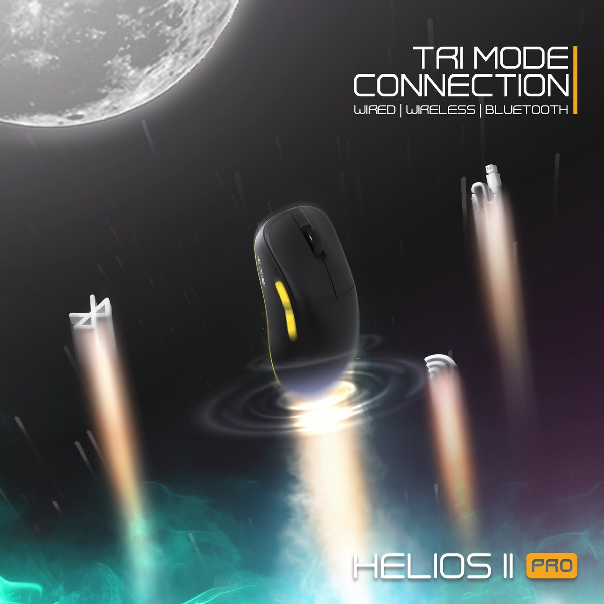 Fantech_World's tweet photo. Limitless connectivity with Fantech Helios II Pro! Enjoy 3 connection modes - Strikespeed Wireless, BT, Wired - for perfect gaming flexibility.🛸⚡
🔗Buy now: https://t.co/01V7S0WE12
#fantech #heliosIIpro https://t.co/qyQvGKXMX1