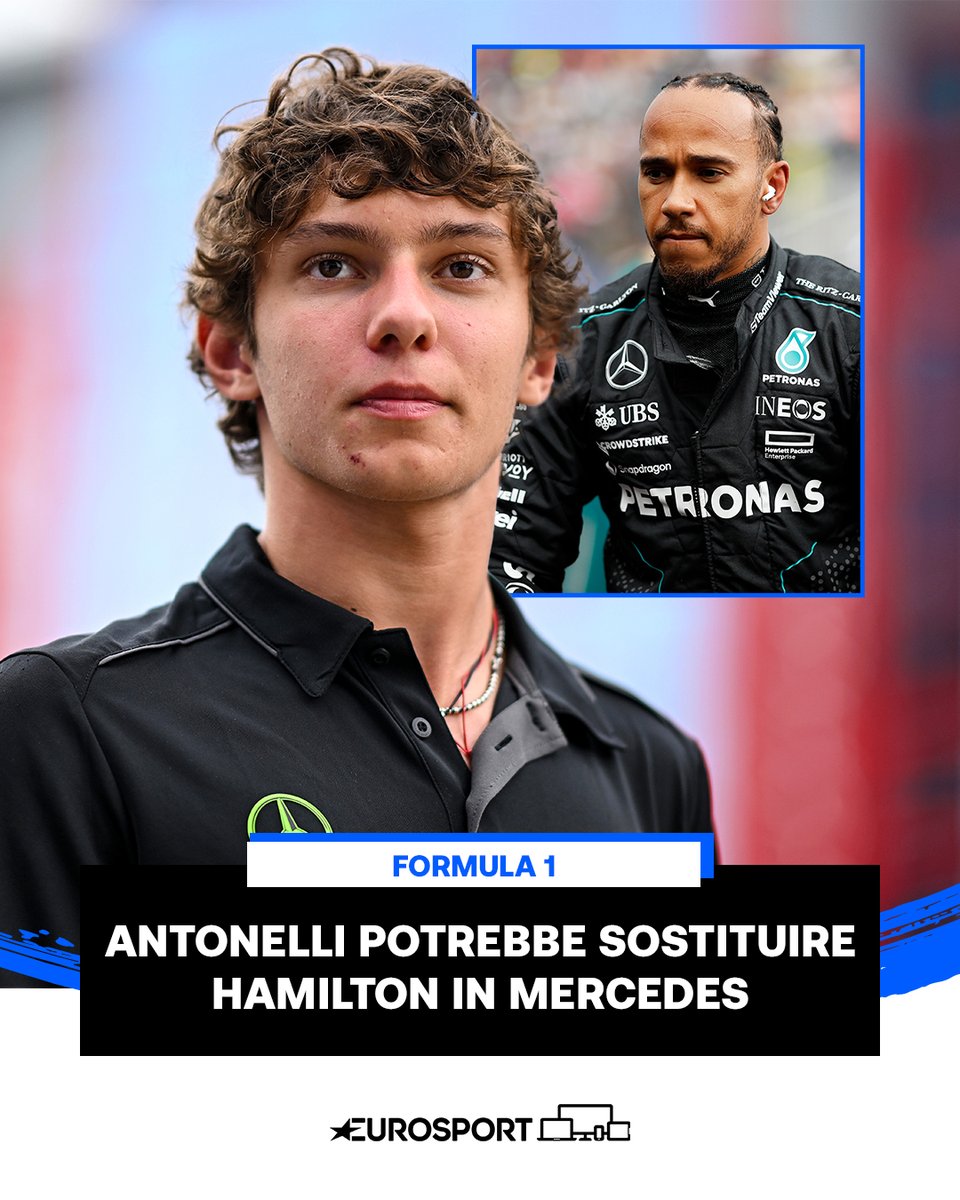 Eurosport_IT's tweet photo. Nel 2025, il 17enne bolognese sembra davvero poter essere il sostituto del fenomenale pilota britannico 🇮🇹
La FIA ha deciso di concedere la superlicenza anche a piloti non ancora maggiorenni che hanno già ottenuto risultati di rilievo nelle ladder series 🔥
#Marcedes #Antonelli https://t.co/3BaW4StxSS