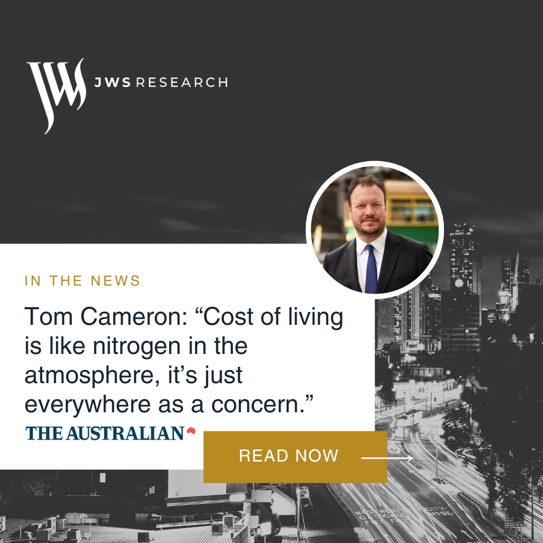 jwsresearch's tweet photo. The @Australian's Tom Dusevic’s article on the “strange & dangerous territory” of Australia’s economy feat. comments from JWS Research’s Tom Cameron & highlighted our #TrueIssues finding that only 27% of voters agreed fed govt spending was well targeted.
https://t.co/iEFBg7l7Cs https://t.co/E0nWinHszZ