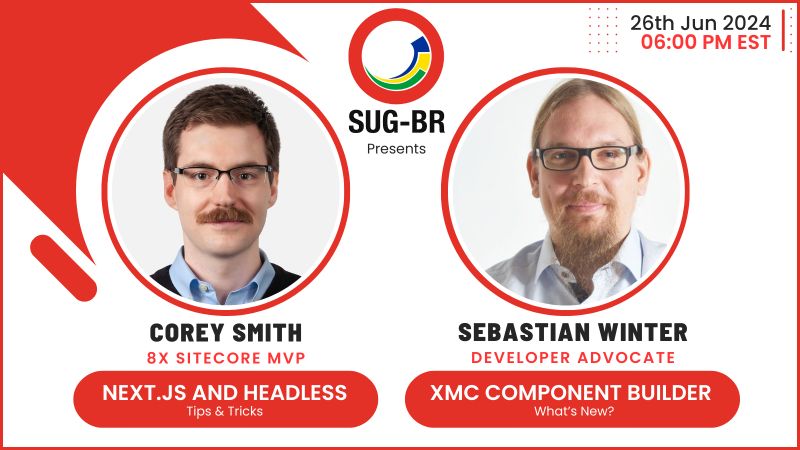 Sebastian Winter (@lovesitecore) on Twitter photo Catch Corey Smith and me in the Americas Timezone next week presenting about #XMCloud #Components and #Headless Tips and Tricks. Thanks to <a href="/SitecoreSinger/">Rodrigo Peplau</a> for inviting us to #SUGBR. kommunity.com/sugbr/events/s… Catch Corey Smith and me in the Americas Timezone next week presenting about #XMCloud #Components and #Headless Tips and Tricks. Thanks to <a href="/SitecoreSinger/">Rodrigo Peplau</a> for inviting us to #SUGBR. kommunity.com/sugbr/events/s…