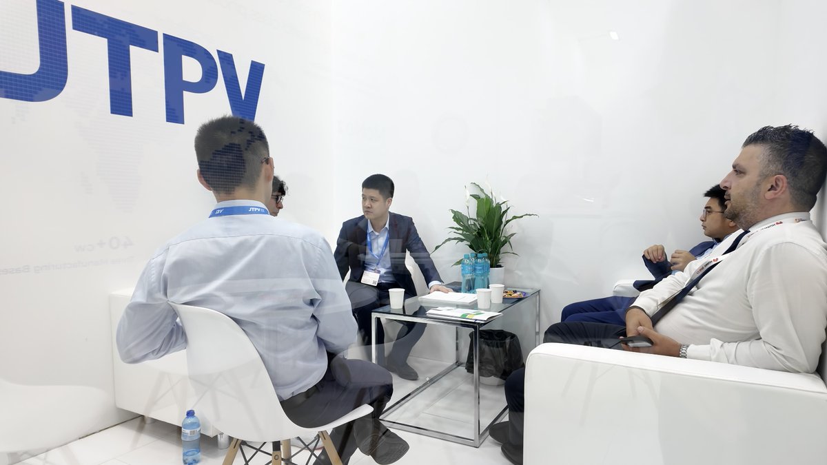 JietaiSolar's tweet photo. Exciting Day Two at #Intersolar Europe 2024!
The lights are on, and so is our excitement! We're live at Booth A3.415, ready to greet you in person at Messe München, Munich, Germany.
Feel the pulse of innovation and meet our team face-to-face. 🥰
#JTPV #IntersolarEurope #Munich https://t.co/cOBrxx83Zm