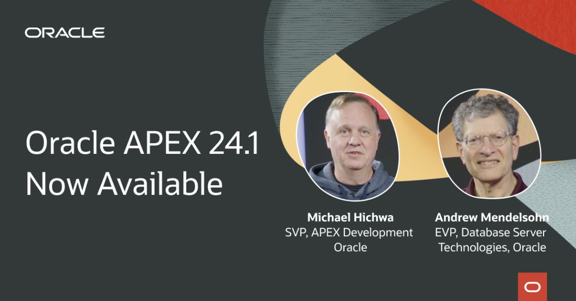 saurabhsgrsinha's tweet image. Did you miss the big announcement on how Oracle APEX is bringing GenAI to developers? Catch the replay here social.ora.cl/6017gzTGT