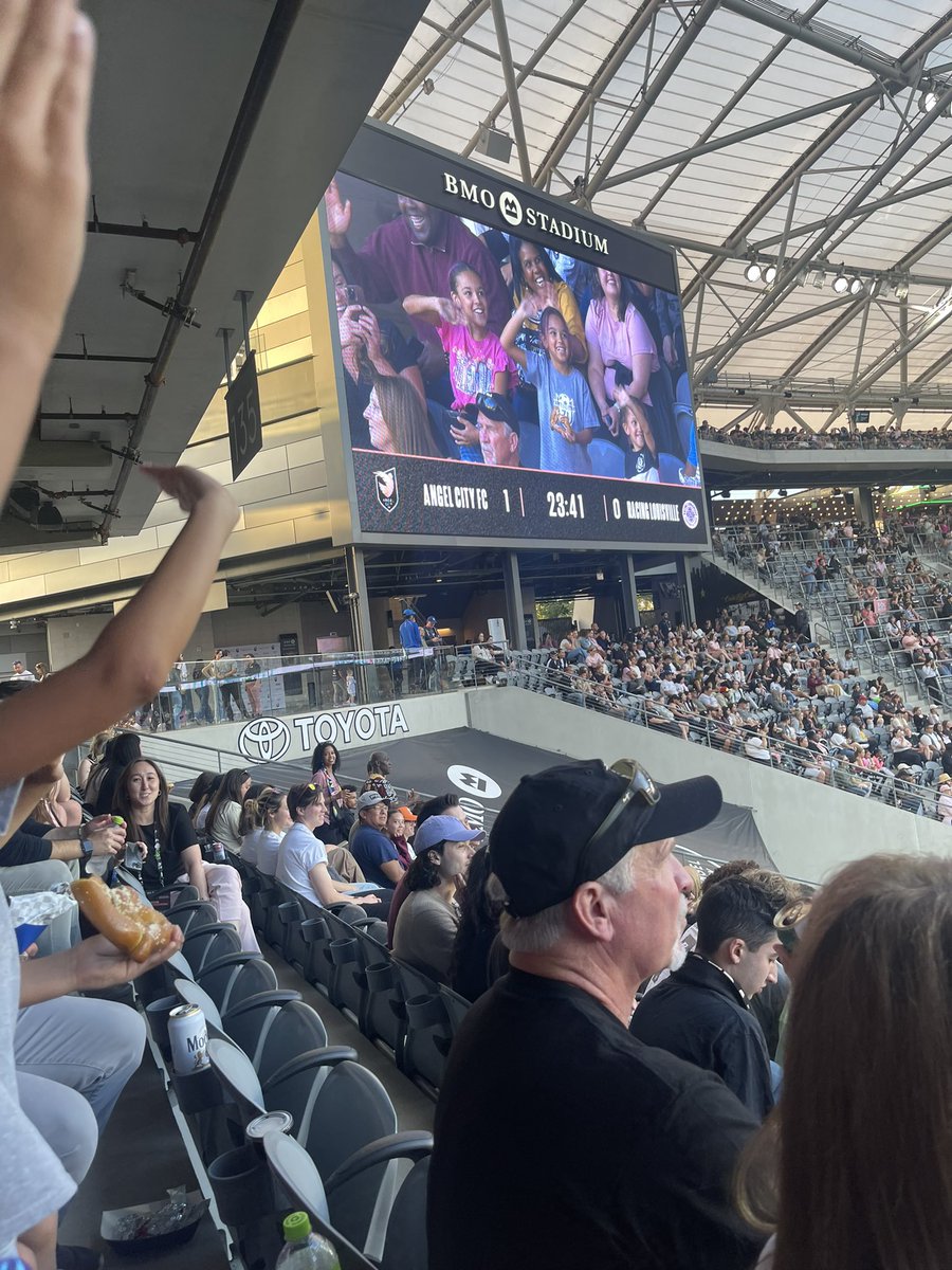Geraud Moncuré (@geraudmoncure) on Twitter photo My littles making the Big Screen tonight! <a href="/BMOStadium/">BMO Stadium</a> #AngelCityFC vs #RacingLouisvilleFC <a href="/NWSL/">National Women’s Soccer League</a> <a href="/FOXLA/">FOX 11 Los Angeles</a> #Epic My littles making the Big Screen tonight! <a href="/BMOStadium/">BMO Stadium</a> #AngelCityFC vs #RacingLouisvilleFC <a href="/NWSL/">National Women’s Soccer League</a> <a href="/FOXLA/">FOX 11 Los Angeles</a> #Epic