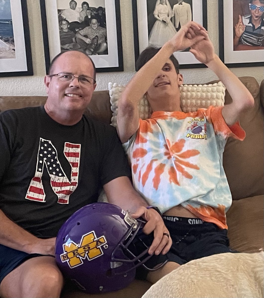 What do you get a stud for his 18th birthday? Of course some Mesa High Purple!! Happy Birthday to my boy Luke Hinds. Love you buddy!! CarryOn! <a href="/MesaHSathletics/">Mesa Athletics</a> <a href="/theDVway/">Desert Vista Athletics</a> <a href="/EubanksAD/">Tommy Eubanks</a> <a href="/DanHinds/">Dan Hinds</a> <a href="/huffine_tuhsd/">David Huffine</a> <a href="/KevinMcCabe987/">Kevin McCabe</a>