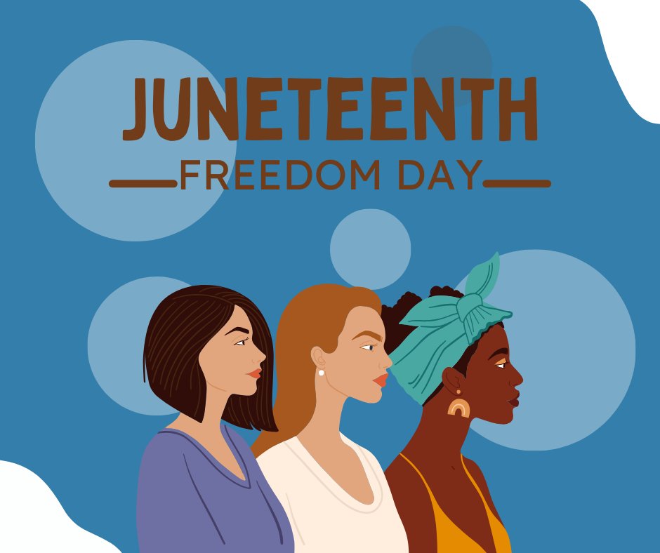 cabonini's tweet photo. A day to commemorate the end of slavery in the United States, and celebrate America’s second independence day. https://t.co/Mvc017DSLM