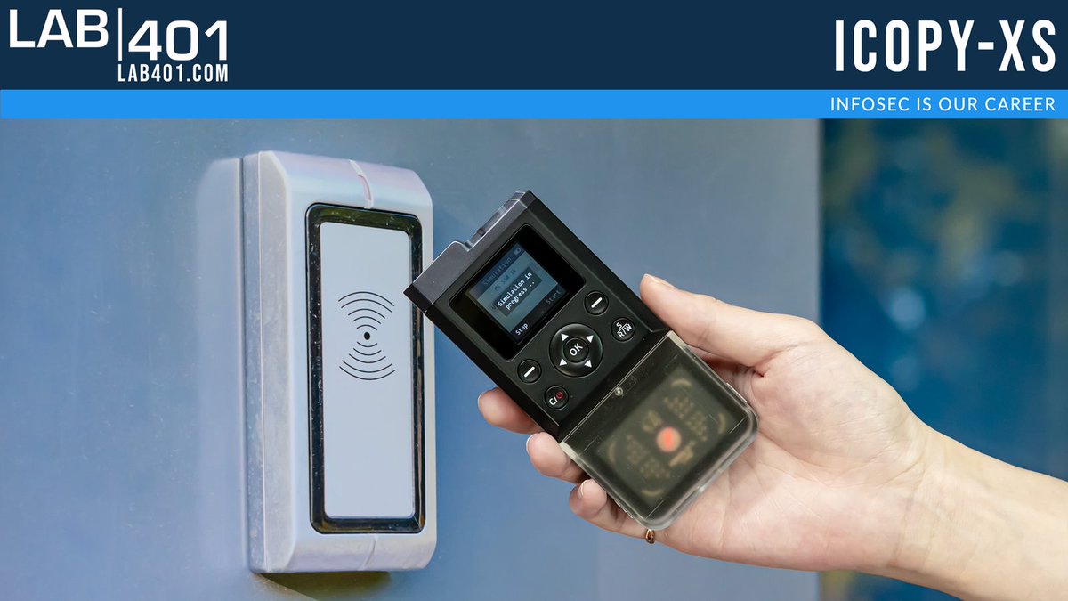 Lab_401's tweet photo. Tired of the hassle of RFID cloning? ICOPY-XS is here to help. Easy-to-use interface. Hassle-free operations! 🎯💡 https://t.co/Yby5iIYopZ
#Lab401 #pentesting #icopyx #Autoclone #HF #LF #Proxmark3 #MIFARE #iCLASS #infosec #RFID https://t.co/oZOogRJXr6