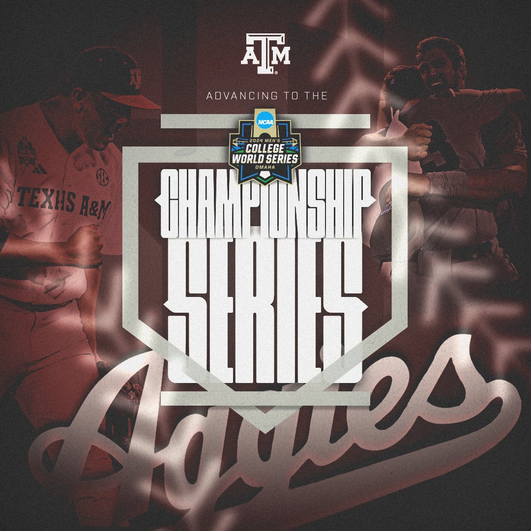 Southeastern Conference (@sec) on Twitter photo 🚨 FOR THE FIRST TIME IN PROGRAM HISTORY...
<a href="/AggieBaseball/">Texas A&M Baseball</a> is headed to the National Championship Series!
#MCWS x #ItJustMeansMore 🚨 FOR THE FIRST TIME IN PROGRAM HISTORY...
<a href="/AggieBaseball/">Texas A&M Baseball</a> is headed to the National Championship Series!
#MCWS x #ItJustMeansMore