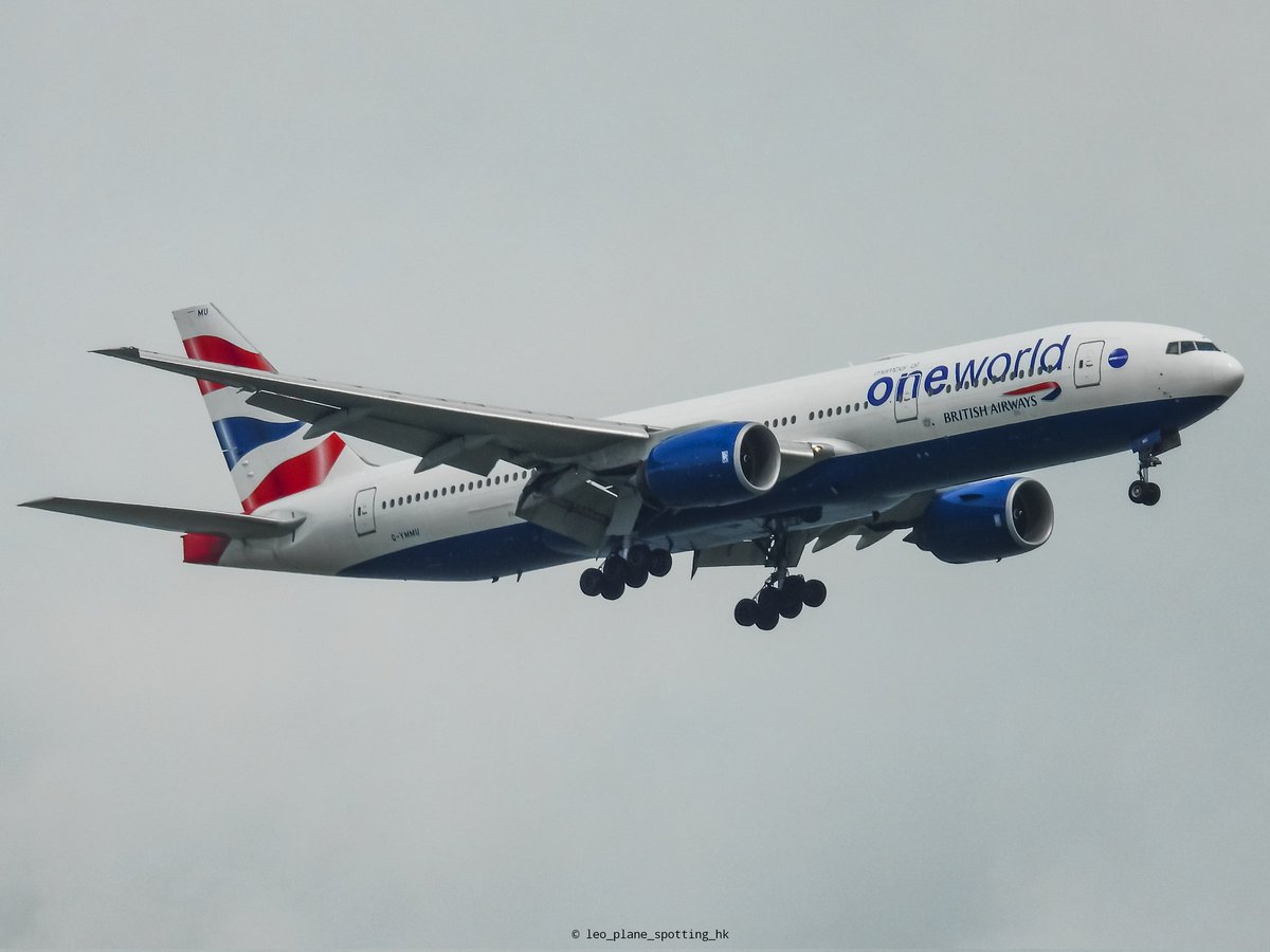 HkPlane's tweet photo. British Airways (One World Livery)
Aircraft type:
Boeing 777-236ER
Registration:
G-YMMU
Status:
Final approaching for runway 25R
Location:
Hong Kong International Airport (VHHH/HKG)
#britishairways #oneworld #oneworldlivery #oneworldalliance #boeing777 #boeing777200er https://t.co/yRwiHjP8PF