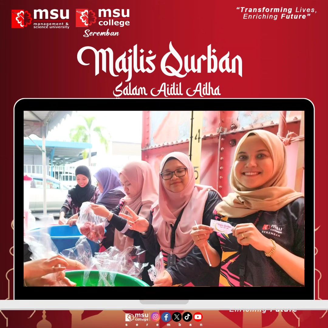 msucseremban's tweet photo. Sorotan gambar-gambar menarik sempena Majlis Qurban Perdana peringkat MSUC Seremban dan Program Community Outreach Week 2024.
#aidiladha #selamatharirayahaji #msurians #communityoutreachweek #CommunityService #msucseremban https://t.co/7fsVLgZNol