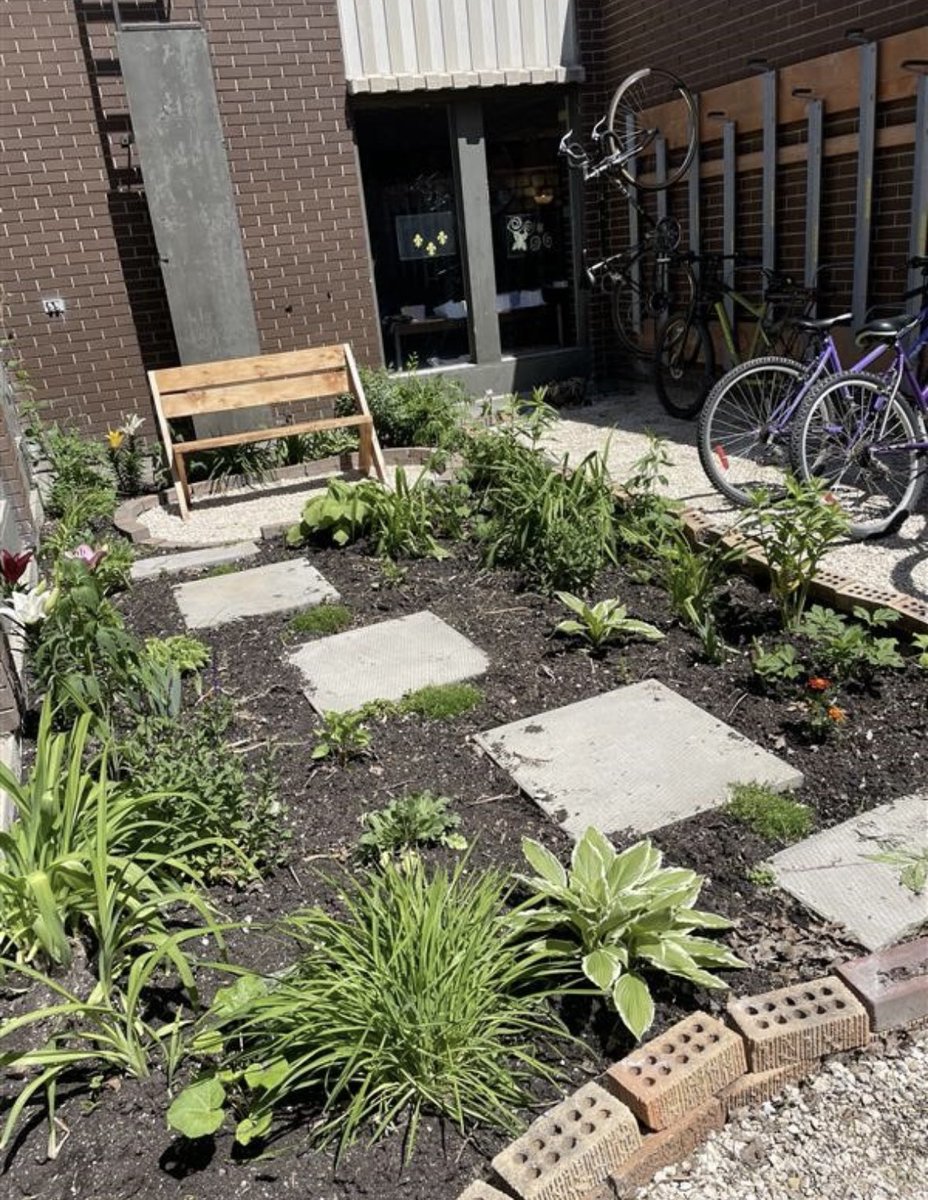 Propel student, Ryan Burym reimagined our outdoor courtyard space. Thank you your creative innovation and for beautifying NMC for all to enjoy! #nmcpropel