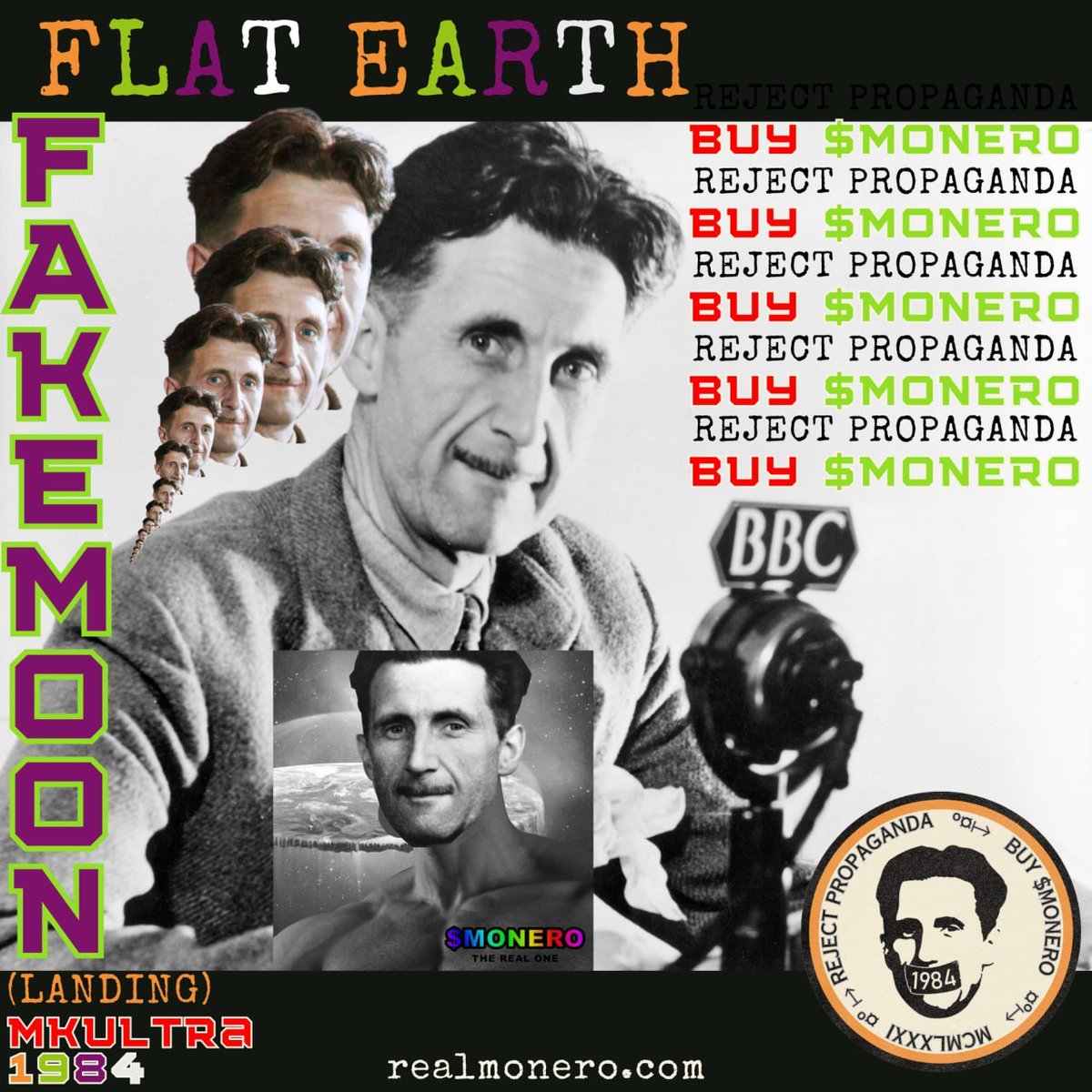 real_monero's tweet photo. George Orwell knew.

Are you paying attention?

Fight back today, with $MONERO on Ethereum https://t.co/xigzPzJbu4