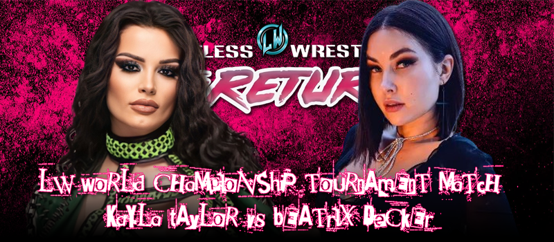 Limitless_LW's tweet photo. Announcing the eight women who will compete in a one-night tournament this Sunday night at LW #TheReturn to crown the NEW LW World Champion!
- @StutterflyKS vs @theP0i5on3dRose
- @PureHeartKayla vs @Trixie_Rabbit
- @Arai_Hanako vs @DatsAzzyVebbins
- @AmazonatHeart vs #Schism https://t.co/0H9cTbpMKO