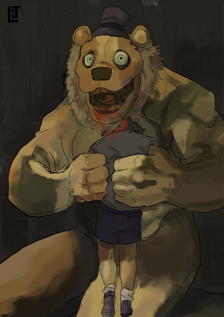 Fredbear devouring Evan #fnaf