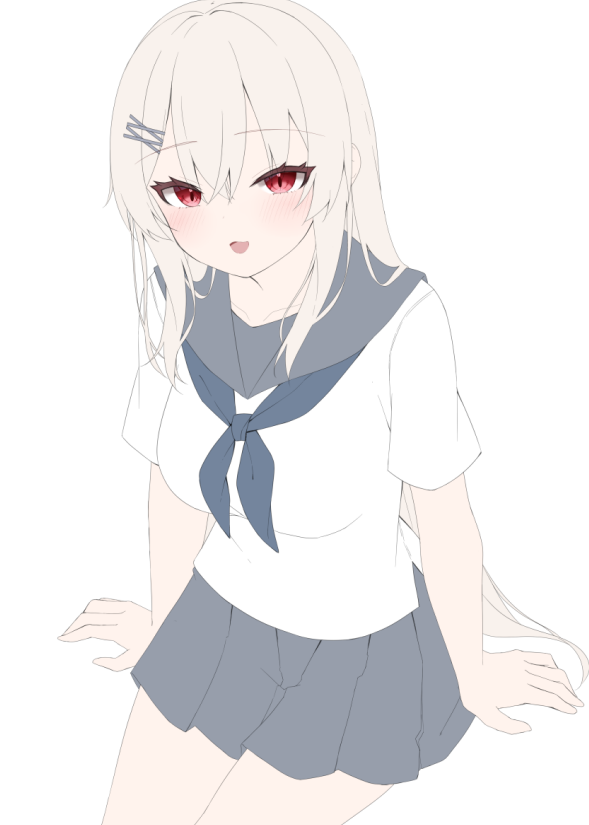 間に合えば夏コミで出すなんかのイラストの進捗色ラフと下塗り