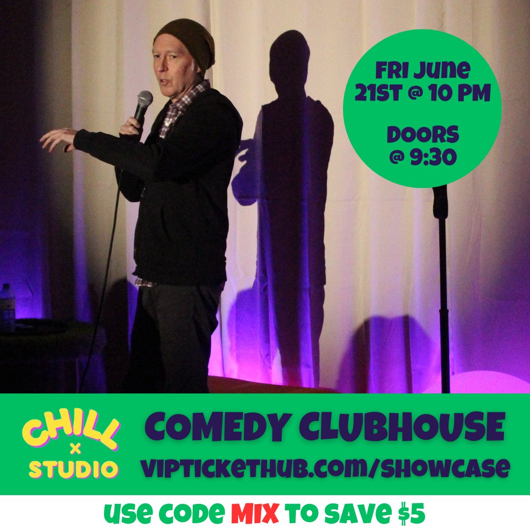 ApathySmapathy's tweet photo. Ready for some great #standup #comedy #vancouver? Fri &amp; Sat @ 10 PM at #ChillXStudio (2270 Manitoba st) has shows co-produced by @theComedyMIX alum @theonlysloan &amp; me! 
Tix https://t.co/P6jORANUG4 use code MIX to save $5 #funny #laugh #laughter @DailyHiveVan @vancouver #funcouver https://t.co/UxnC5DhKos