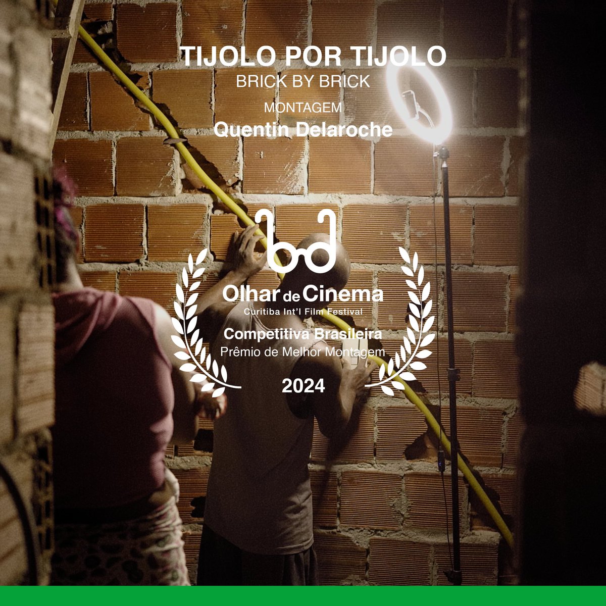 Competitiva Brasileira | Longa-metragem 🏆

Prêmio de Melhor Som
A Mensageira, Lucas Carvalho, Ana Penna, Vinicius Barreto, David Terra

Prêmio de Melhor Montagem
Tijolo por Tijolo, Victoria Alvares, Quentin Delaroche

13º Olhar de Cinema - 2024