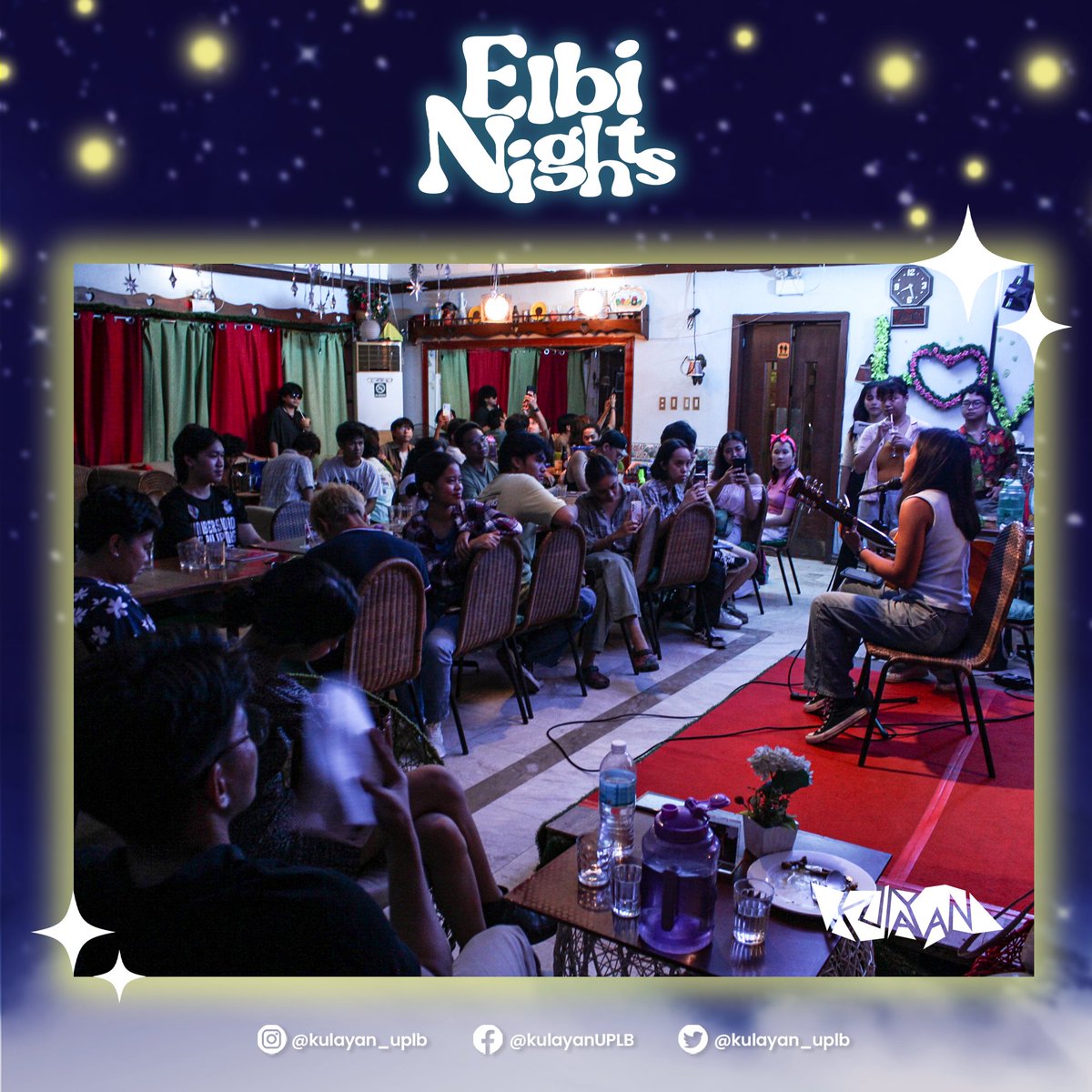 kulayan_uplb's tweet photo. NAKULAYAN NA ANG ELBI โจ๐
Nagpapasalamat ang KULAYAN sa mga naki-jamming at nakisaya sa nagtapos na Elbi Nights noong June 8!
#KulayanAngUPLB #ElbiNights #KULAYAN https://t.co/Z1CDrywUa1