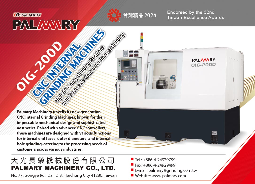 MetalNewsAsia's tweet image. PALMARY Machinery Co., Ltd. has been at the forefront of precision grinding solutions since 1998!  
Learn more about us: palmary.com/en
#GrindingSolutions #ManufacturingExcellence #precisiongrinding