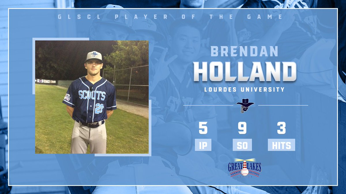 GLSCL Baseball (@glscl) on Twitter photo Tonight's #GLSCL Player of the Game was <a href="/xeniascouts/">Xenia Scouts</a> starting pitcher <a href="/brendenholland4/">Brenden Holland</a>. Holland threw five shutout innings striking out nine batters and only giving up one walk and three hits. Tonight's #GLSCL Player of the Game was <a href="/xeniascouts/">Xenia Scouts</a> starting pitcher <a href="/brendenholland4/">Brenden Holland</a>. Holland threw five shutout innings striking out nine batters and only giving up one walk and three hits.
