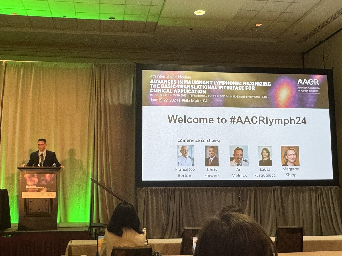 Xubin Li (@xubin_li) on Twitter photo Opening the @aacr Advances in Malignant Lymphoma meeting by <a href="/GreenLymphoLab/">Michael Green, PhD</a> and a fantastic lineup of speakers #AACRlymph24 Opening the @aacr Advances in Malignant Lymphoma meeting by <a href="/GreenLymphoLab/">Michael Green, PhD</a> and a fantastic lineup of speakers #AACRlymph24