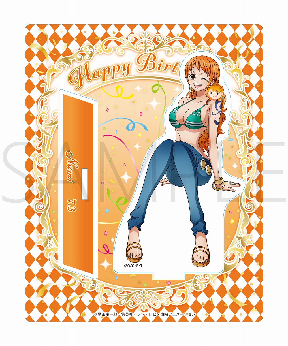 新商品】麦わらストア限定 ワンピース バースデーアクリルスタンド[7.3