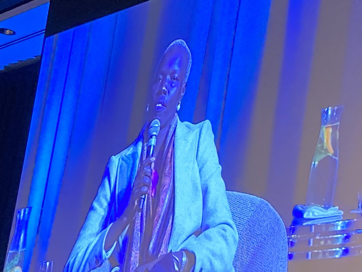 mandyjwells's tweet photo. Nyadol Nyuon speaking of her journey from Kakuma Refugee Camp, Kenya to becoming a lawyer &amp; human rights advocate in Aust. Nyadol was inspired by her teachers &amp; by books - both of which allowed her to dream &amp; gave her the opportunity to achieve to her potential. #WorldRefugeeDay https://t.co/0HTG7vuRB3