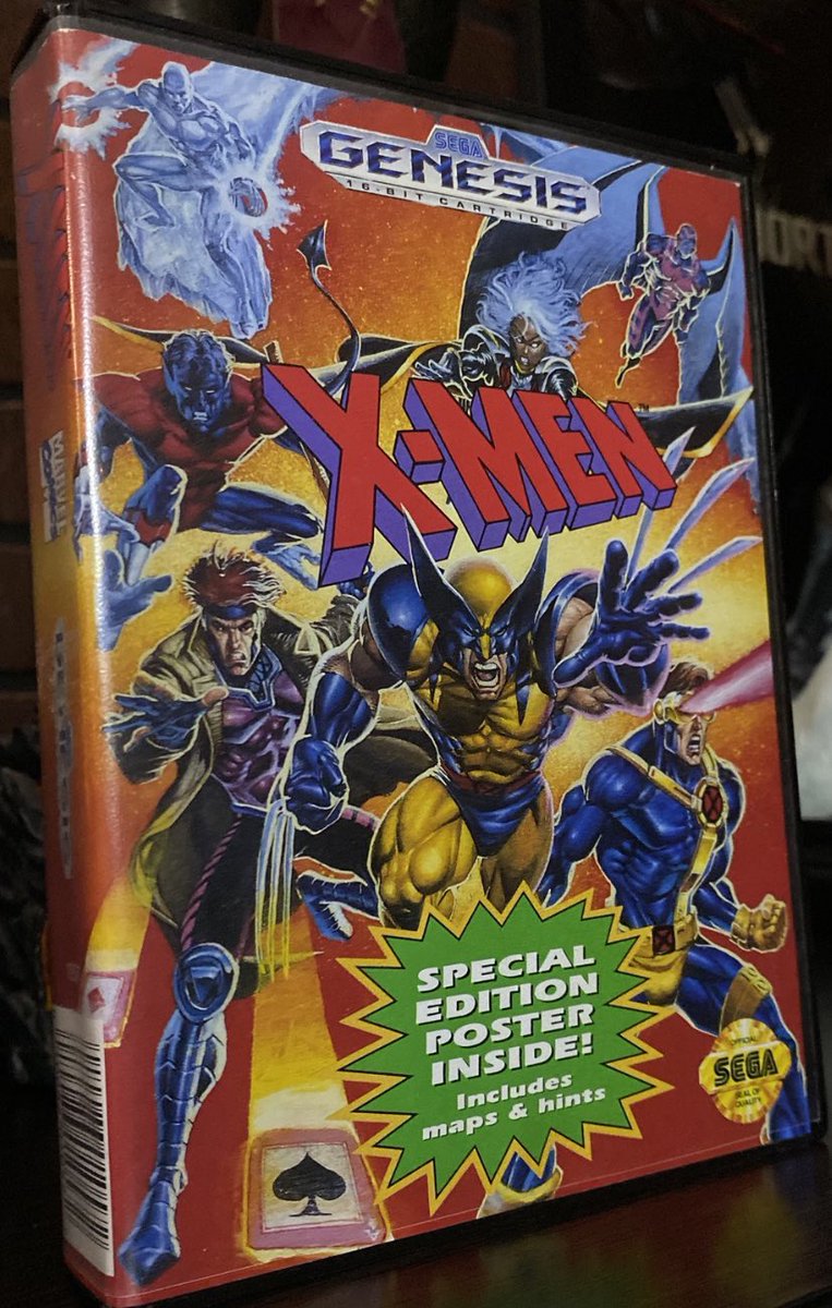 MK_habit_addict's tweet photo. There’s beautiful box art and then there’s X-Men! #SEGA https://t.co/p2b3nw6Scz