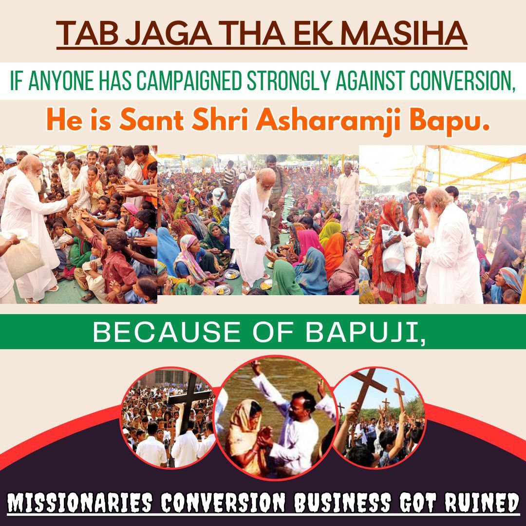 NarayandasRatn2's tweet photo. Sant Shri Asharamji Bapu अगर आज जेल में हैं तो उसकी मुख्य वजह है उन्होंने धर्मांतरण रोकने का कार्य किया, आयुर्वेदिक दवाखाना खुलवाएं, महिलाओं के उत्थान के लिए महिला आश्रम खुलवाएं, लगभग 17000 बाल संस्कार केंद्र खुलवाएं
Cultural Initiatives
#संत_सुरक्षित_संस्कृति_रक्षित
https://t https://t.co/b3vd4D59GC