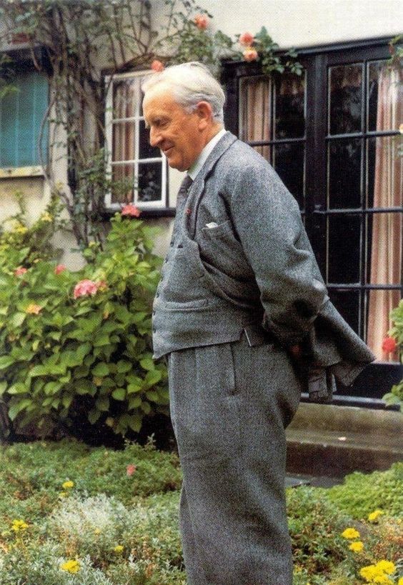A hobbit in his garden.